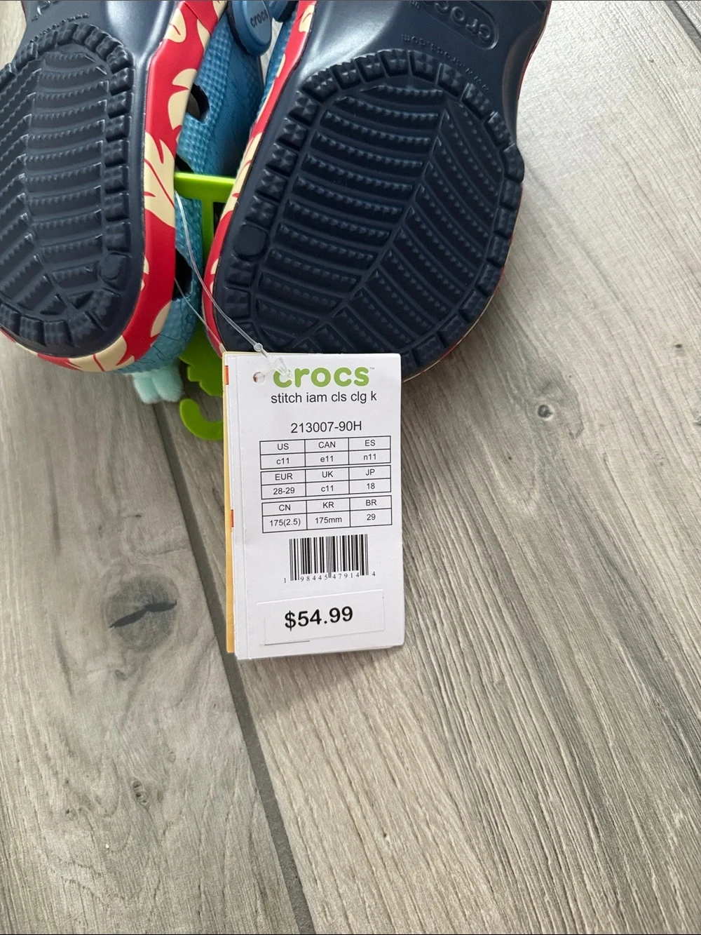 CROCS Kids Blue Lilo & Stitch Clogs with Character Jibbitz